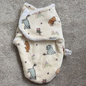 Cream Winnie-the-Pooh Themed Kids One-Piece Sleeping Sack